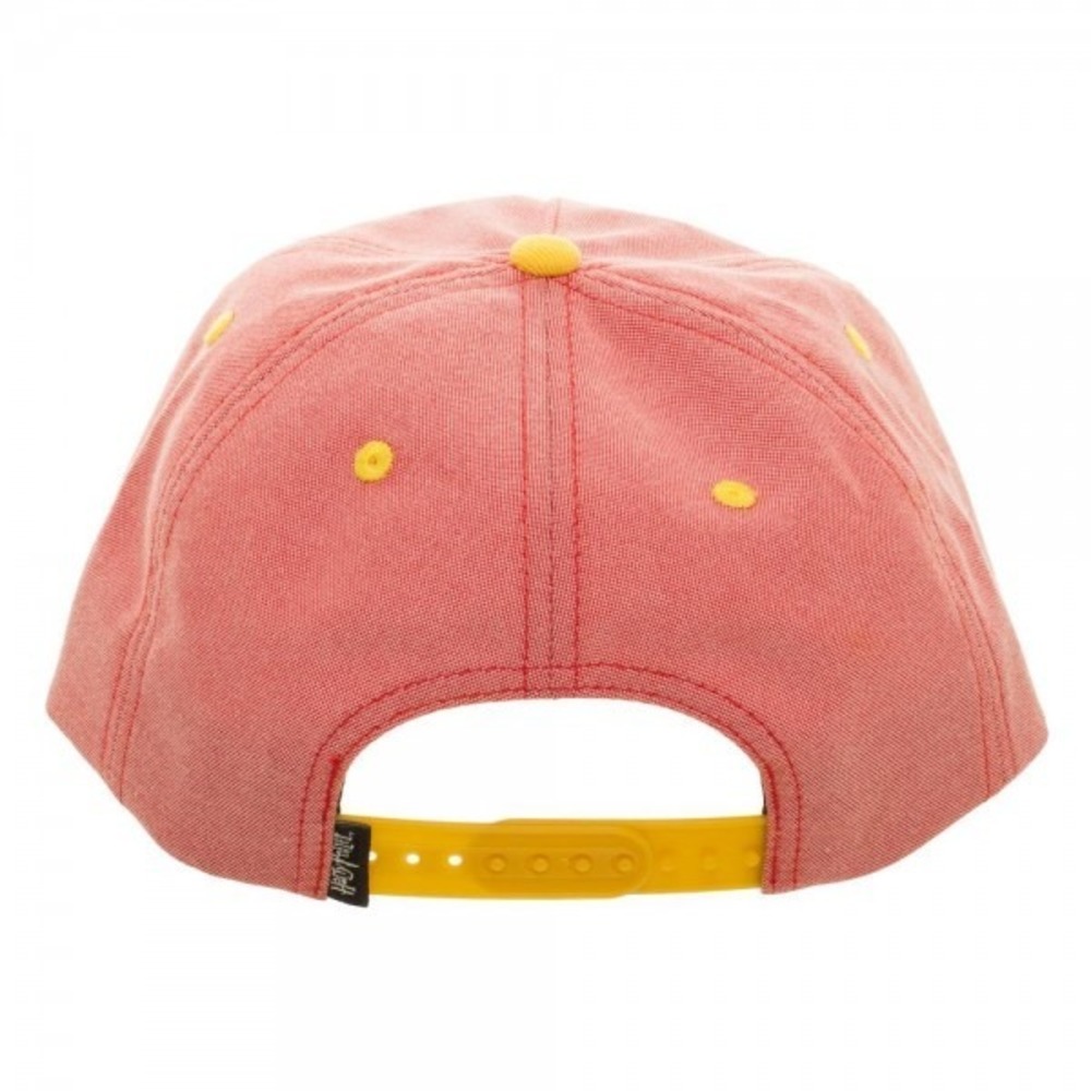 Harry Potter Hat Gryffindor House Oxford Crest Adjustable Snapback Cap Flatbill - Picture 9 of 9